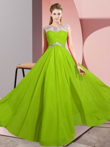 Sleeveless Chiffon Clasp Handle Dress for Prom for Prom and Party