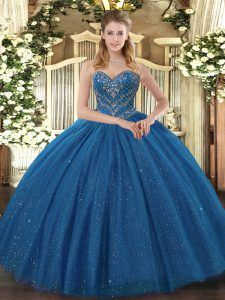 Extravagant Sleeveless Lace Up Floor Length Beading 15 Quinceanera Dress