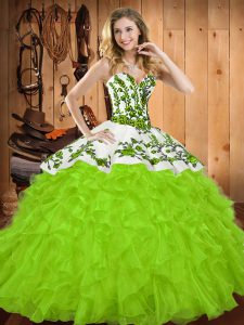 Cheap Floor Length Ball Gowns Sleeveless Ball Gown Prom Dress Lace Up