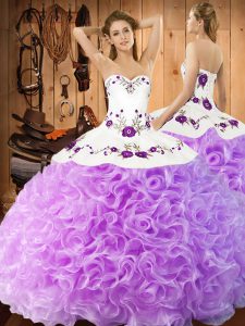 Hot Selling Floor Length Ball Gowns Sleeveless Lilac Sweet 16 Quinceanera Dress Lace Up