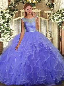 Decent Multi-color Backless Quinceanera Gowns Beading Sleeveless Floor Length