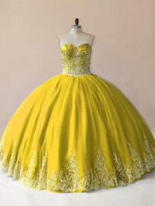 Floor Length Olive Green Quinceanera Gowns Sweetheart Sleeveless Lace Up
