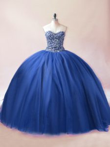 Customized Sleeveless Lace Up Floor Length Beading Vestidos de Quinceanera