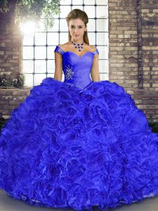 Dramatic Organza Sleeveless Floor Length Quinceanera Gowns and Beading and Ruffles