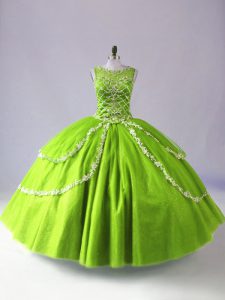 Enchanting Beading and Appliques Quinceanera Dress Zipper Sleeveless Floor Length