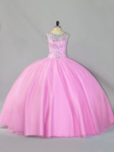 New Arrival Floor Length Ball Gowns Sleeveless Baby Pink Quinceanera Dresses Zipper