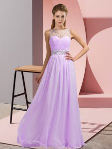 Sleeveless Beading Backless Homecoming Dress