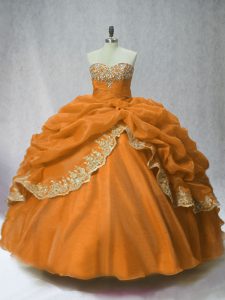 Floor Length Ball Gowns Sleeveless Brown Quinceanera Dresses Lace Up