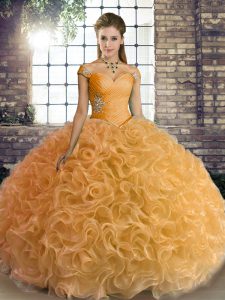 Sleeveless Lace Up Floor Length Beading Sweet 16 Dresses