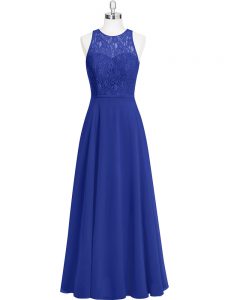 Sleeveless Lace Zipper Evening Dress