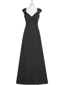 Top Selling Black Column/Sheath Lace Zipper Sleeveless Floor Length