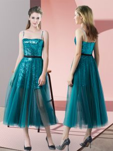 Exquisite Sleeveless Sequins Zipper Prom Party Dress