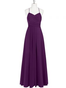 Unique Sleeveless Ruching Zipper Dress for Prom