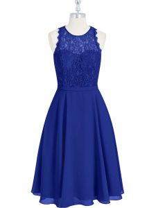Stunning Sleeveless Lace Zipper Homecoming Dress