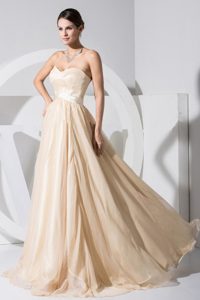 Simple Style Champagne Sweetheart Prom Party Dress under 150