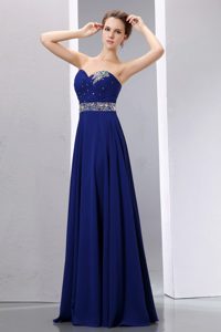 Jonesboro AR Navy Blue Long Prom Evening Dress with Beading 2013