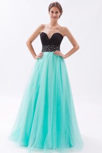 Graceful A-line Beading Sweetheart Sleeveless Elastic Woven Satin Dress