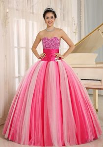 Muti-color Strapless Fitted Belt Lace-up Back Quinceanera Dress