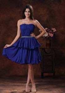 Navy Blue Short Dresses For Debutante Ball with Beaded Waist