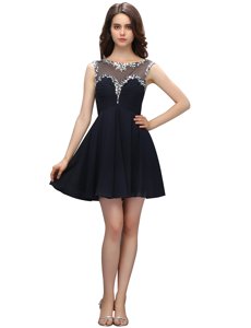 New Style Sleeveless Beading Zipper Dress for Prom