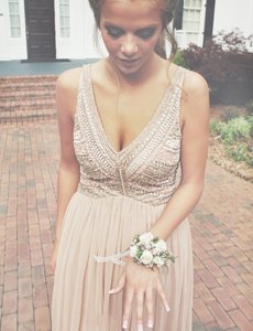 Beauteous Sleeveless Floor Length Beading Zipper Homecoming Dress with Champagne
