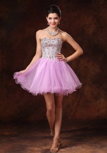 Magic Miss Sweetheart Beaded Ruffled Mini Prom Evening Dress