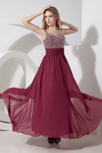 Chiffon Sweetheart Straps Prom Holiday Dresses Beading for Sorocaba