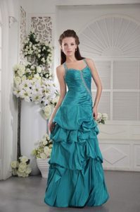 Multi-tiered Ruffled Prom Holiday Dresses Ruching Beaded Wide Straps
