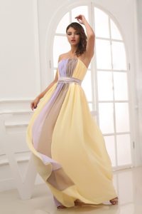Costa Mesa CA Colorful Strapless Empire Ruched Prom Maxi Dress