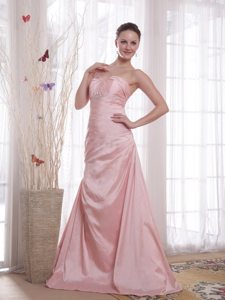Sexy A-line Pink Beaded Prom formal Dress for Wholesale