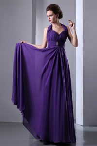 Halter top Ruched Long Dress for Prom Colors for Choice