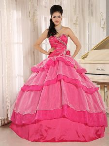 Beading and Ruching Bodice Dresses for 16 Sweetheart Ruffled Layers