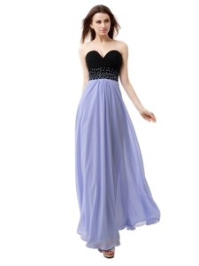 Lavender Column/Sheath Beading Prom Dress Lace Up Chiffon Sleeveless Floor Length