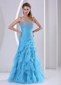 Strapless Beaded Dress for Prom Ruches and Ruffles in Novo Hamburgo