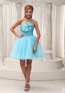 Mini-length Organza Ruched Prom Graduation Dresses with Zipper up Back