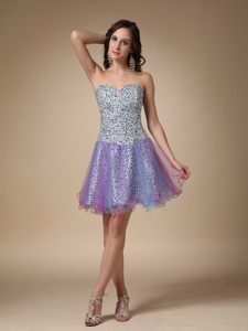 Beaded Bodice Organza Mini Prom Holiday Dress in Multiple Colors