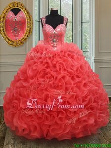 New Style Sleeveless Zipper Floor Length Beading 15 Quinceanera Dress