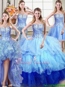 Best Selling Floor Length Ball Gowns Sleeveless Multi-color Sweet 16 Quinceanera Dress Lace Up