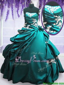 Custom Made Sleeveless Appliques and Pick Ups Lace Up Sweet 16 Dresses