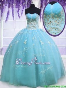 Fabulous Sleeveless Beading Zipper Sweet 16 Dress