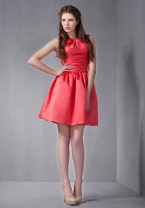 Custom Made Rust Red Scoop Dama Dress for FL United States 2014