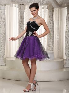 Beaded Black Bodice and Purple Skirt for Prom Dress In Derbyshire