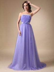 Taffeta and Tulle Prom Pageant Dress Brush Train Vitoria Da Conquista