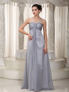 Modest Beaded Straps Taffeta Prom Dress Floor-length in Sao Vicente