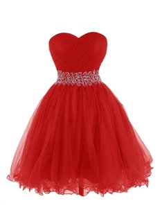 Admirable Organza Sleeveless Mini Length Prom Gown and Belt