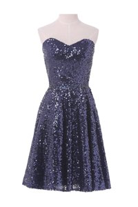 Customized Sweetheart Sleeveless Sequined Prom Party Dress Sequins Lace Up