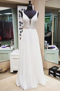 White A-line Tulle Square Half Sleeves Lace Knee Length Zipper Prom Dress