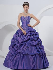 San Bernardino CA Lavender Embroidered Quinceanera Gown on Sale