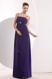 Brand New Purple Floor-length Prom Celebrity Dress Spaghetti Straps