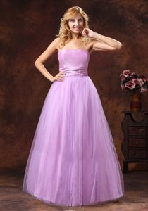 Recommended Campina Tulle Strapless Grande Prom Gowns in Lavender